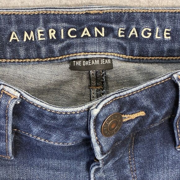 Women’s Size 4 American Eagle Dream Jean High Rise Short Skinny - Picture 8 of 8